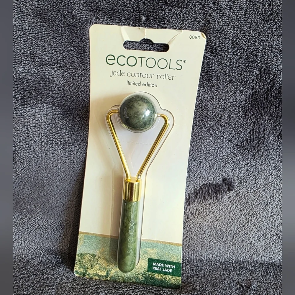 New EcoTools Jade Contour Roller Limited Edition Real Jade Facials Face Care